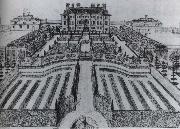 unknow artist The House and garden at Stowe,as they were before Lord Cobham-s alterations of the 1720s painting
